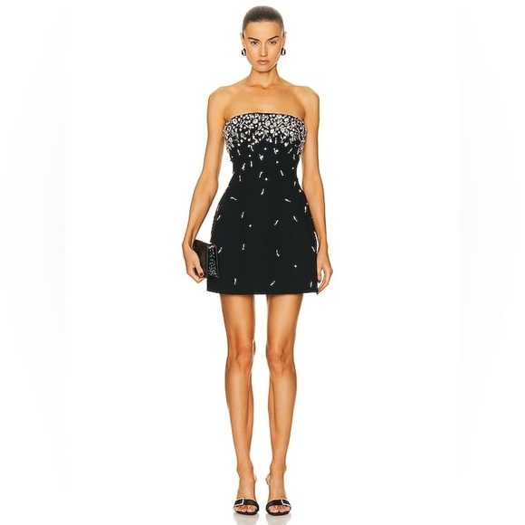 SIMKHAI Arta Embellished Strapless Bustier Dress - Picture 4 of 10